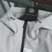 Moncler Letter‑Print Hooded Full‑Zip Windbreaker Jacket, Cream White #B68283