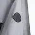 Moncler Letter‑Print Hooded Full‑Zip Windbreaker Jacket, Light Gray #B68282