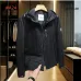 Moncler Men’s Lightweight Hooded Windbreaker, Black &amp; White #B67690