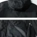 Moncler Men’s Lightweight Hooded Windbreaker, Black &amp; White #B67690