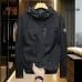 Moncler Men’s Lightweight Hooded Windbreaker, Black &amp; White #B67690
