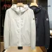 Moncler Men’s Lightweight Hooded Windbreaker, Black &amp; White #B67690