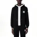 Moncler M‑Logo Embroidered Full‑Zip Hooded Casual Jacket, Black #B68275