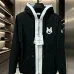 Moncler M‑Logo Embroidered Full‑Zip Hooded Casual Jacket, Black #B68275