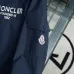Moncler Printed‑Logo Hooded Full‑Zip Windbreaker Jacket, Navy #B68277