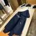 Moncler Printed‑Logo Hooded Full‑Zip Windbreaker Jacket, Navy #B68277