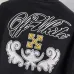 Off-White Yellow Arrow Embroidered Varsity Jacket, Black #B69189