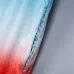 Casablanca Men Gradient Hooded Zip‑Up Jacket | Blue‑White‑Red Gradient #B67965