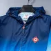 Casablanca Men Gradient Hooded Zip‑Up Jacket | Blue‑White‑Red Gradient #B67965