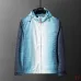 Casablanca Men Gradient Print Hooded Zip‑Up Jacket | Blue Gradient #B67959
