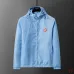 Casablanca Men Monogram Print Hooded Windbreaker Jacket | Multi‑color #B67966