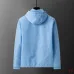 Casablanca Men Monogram Print Hooded Windbreaker Jacket | Multi‑color #B67966