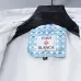 Casablanca Men Printed Hooded Zip‑Up Jacket | White‑Blue Print #B67961