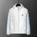 Casablanca Men Printed Hooded Zip‑Up Jacket | White‑Blue Print #B67961