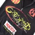 Godspeed Distressed 13 Graphic Zip‑Up Hoodie Streetwear Jacket Black #B67651
