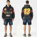 Godspeed Distressed 13 Graphic Zip‑Up Hoodie Streetwear Jacket Black #B67651