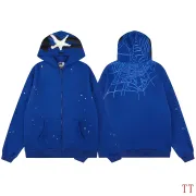Spider‑5 Men Fleece‑Lined Zip‑Up Hooded Jacket, Royal Blue #B67973