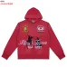 Vale Sport Equestrian Graphic Zip‑Up Hoodie Casual Jacket Red Purple Black #B67652