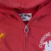 Vale Sport Equestrian Graphic Zip‑Up Hoodie Casual Jacket Red Purple Black #B67652