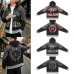 Valley High 14 Dreams Letter Print Zip‑Up Hoodie Street Jacket Black #B67655