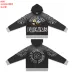 Valley High 14 Dreams Letter Print Zip‑Up Hoodie Street Jacket Black #B67655