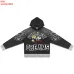 Valley High 14 Dreams Letter Print Zip‑Up Hoodie Street Jacket Black #B67655