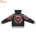 Valley High 14 Dreams Letter Print Zip‑Up Hoodie Street Jacket Black #B67655