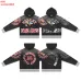 Valley High 14 Dreams Letter Print Zip‑Up Hoodie Street Jacket Black #B67655