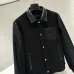Prada Dark Style Varsity Baseball Jacket, Black Leather &amp; Wool Blend #B68851