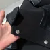 Prada Dark Style Varsity Baseball Jacket, Black Leather &amp; Wool Blend #B68851