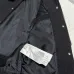 Prada Dark Style Varsity Baseball Jacket, Black Leather &amp; Wool Blend #B68851