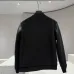 Prada Dark Style Wool Leather Varsity Bomber Jacket, Black #B68844
