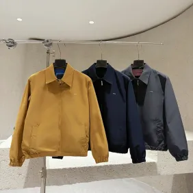 Prada Fall Winter Turn Collar Bomber Pilot Jacket, Multi Colors #B68853