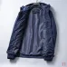 Prada Hooded Windbreaker Jacket Men Casual Zip‑Up Outerwear, Black, Navy Blue #B67984
