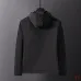 Prada Hooded Windbreaker Jacket Men Casual Zip‑Up Outerwear, Black, Navy Blue #B67984