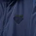 Prada Hooded Windbreaker Jacket Men Casual Zip‑Up Outerwear, Black, Navy Blue #B67984