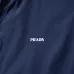 Prada Hooded Zip‑Up Windbreaker Jacket Men Casual Outerwear, Black, Navy Blue, Army Green #B67987