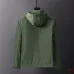 Prada Hooded Zip‑Up Windbreaker Jacket Men Casual Outerwear, Black, Navy Blue, Army Green #B67987