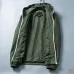 Prada Hooded Zip‑Up Windbreaker Jacket Men Casual Outerwear, Black, Navy Blue, Army Green #B67987