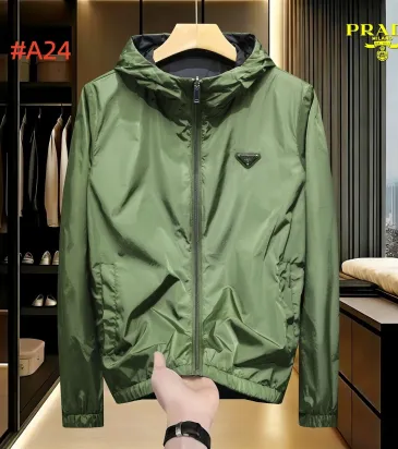 Prada Men’s Reversible Hooded Windbreaker #B67688