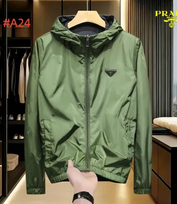 Prada Men’s Reversible Hooded Windbreaker #B67688 Prada Men’s Reversible Hooded Windbreaker #B67688