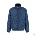 Prada Reversible Floral Print Stand Collar Jacket, Navy, Blue Floral #B68846