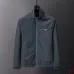 Prada Stand‑Collar Zip‑Up Jacket Men Casual Windproof Outerwear, Black, Bright Blue, Dark Gray #B67988