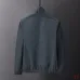Prada Stand‑Collar Zip‑Up Jacket Men Casual Windproof Outerwear, Black, Bright Blue, Dark Gray #B67988