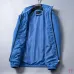 Prada Stand‑Collar Zip‑Up Jacket Men Casual Windproof Outerwear, Black, Bright Blue, Dark Gray #B67988