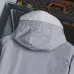 Prada Triangle Logo Hooded Full‑Zip Windbreaker Jacket, Light Gray #B68271