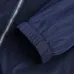 Prada Triangle Logo Hooded Full‑Zip Windbreaker Jacket, Navy #B68272