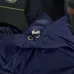Prada Triangle Logo Hooded Full‑Zip Windbreaker Jacket, Navy #B68272