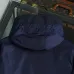 Prada Triangle Logo Hooded Full‑Zip Windbreaker Jacket, Navy #B68272