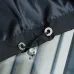 Prada Triangle Logo Red‑Tag Hooded Full‑Zip Windbreaker Jacket, Black #B68274